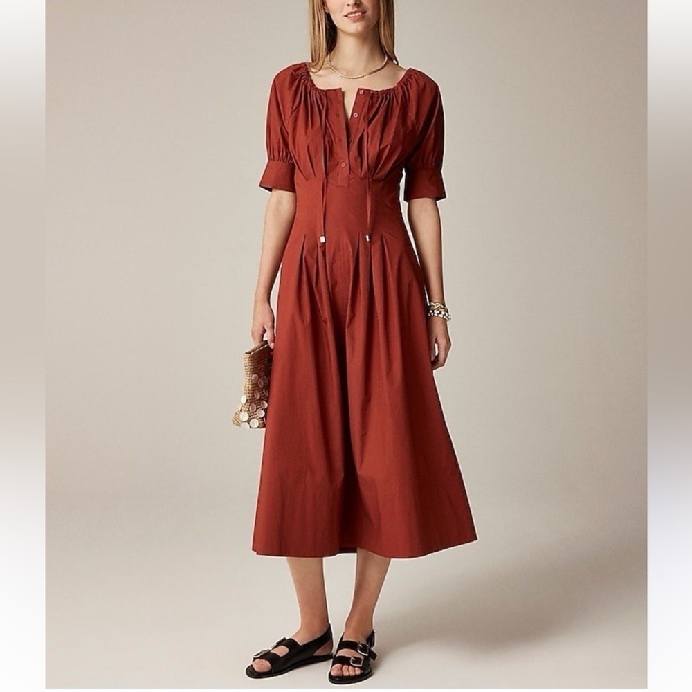 J. Crew Women's Terracotta Midi Dress